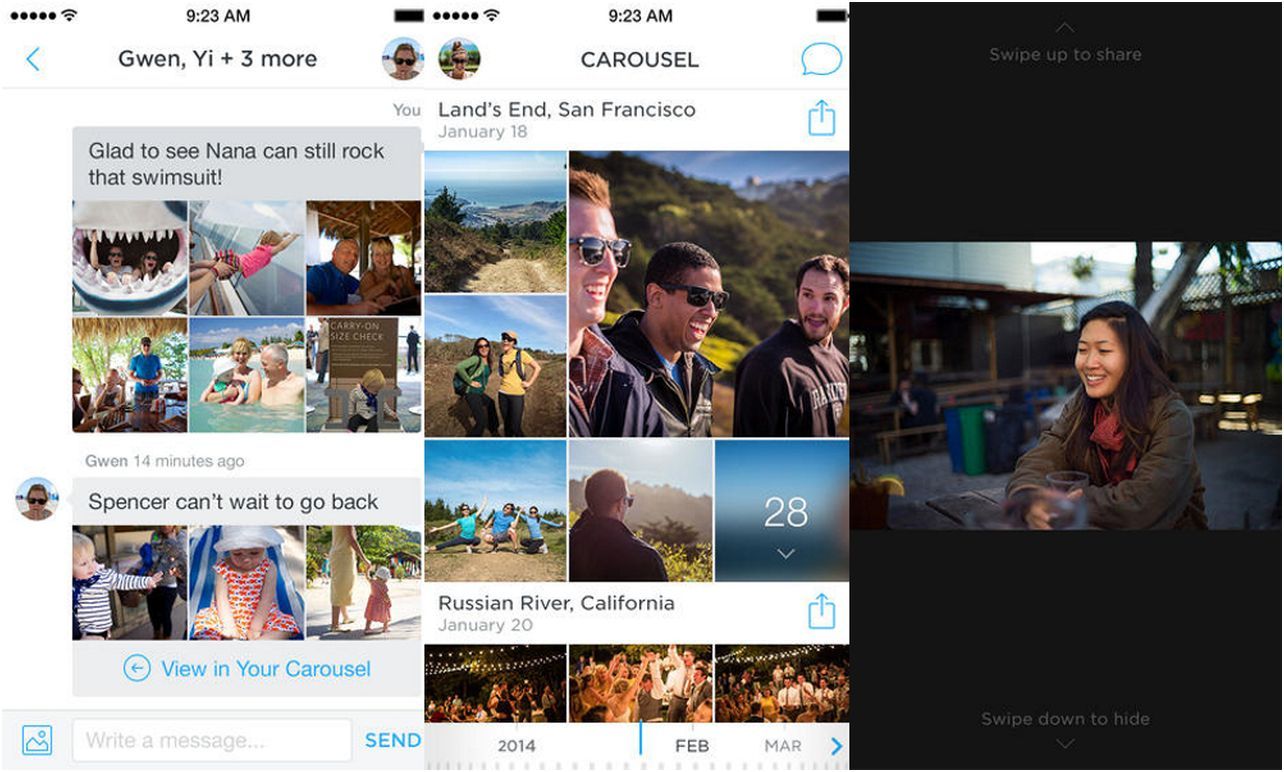 Carousel: обзор нового фотоприложения от Dropbox