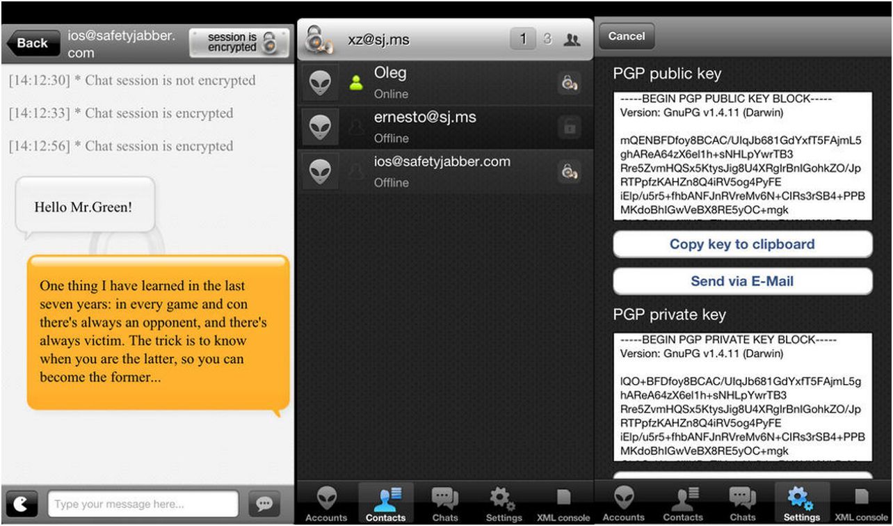АНБ не пройдет! Обзор зашифрованных мессенджеров для iOS (пройти, обзор, зашифровать, мессенджеров) АНБ не пройдет! Обзор зашифрованных мессенджеров для iOS