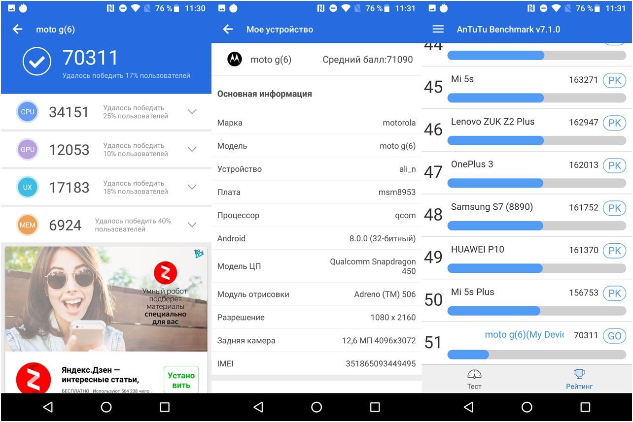 Обзор смартфона Motorola Moto G6: недорого и красиво