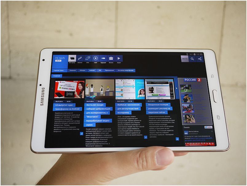 Обзор планшета Samsung Galaxy Tab S 8.4: козырь - дисплей