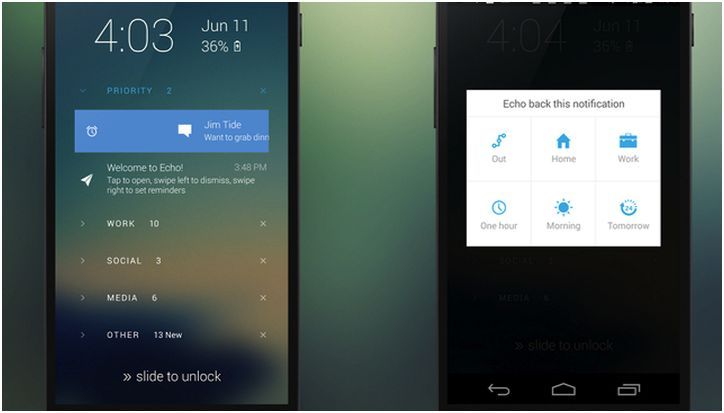 Приложение Echo покажет только важные уведомления