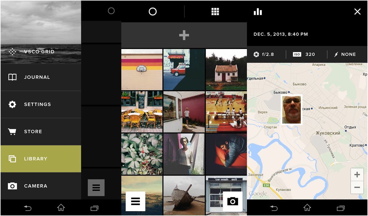 Фильтруют все! Камера-фоторедактор VSCO Cam теперь и на Android