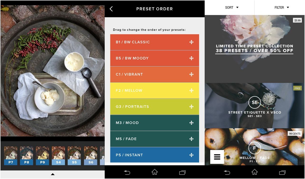 Фильтруют все! Камера-фоторедактор VSCO Cam теперь и на Android