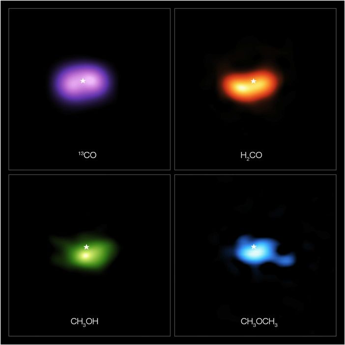 Обнаружена самая крупная молекула в околозвездном диске