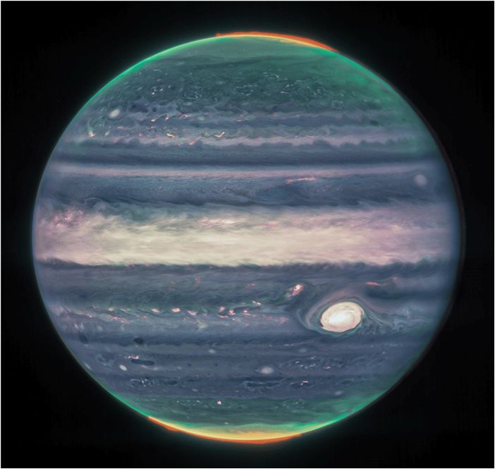 Новые изображения Юпитера, сделанные Джеймсом Уэббом, раскрывают впечатляющие детали