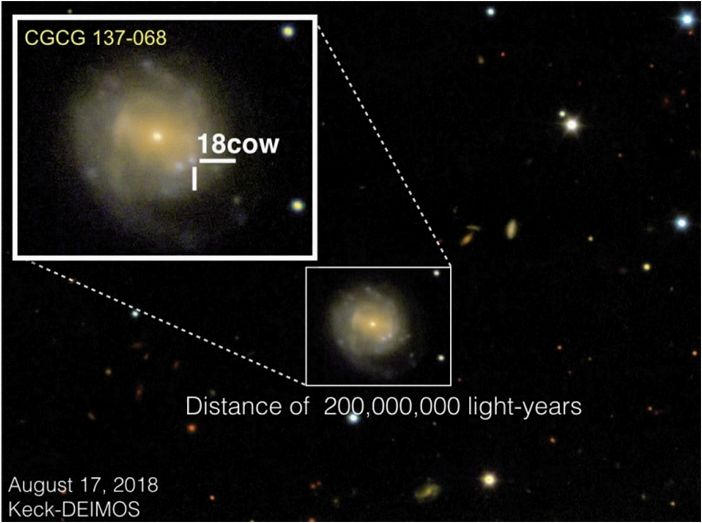 Первое подтвержденное наблюдение рождения черной дыры или нейтронной звезды