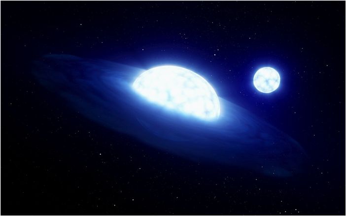 Наша ближайшая черная дыра на самом деле просто одна звезда, пожирающая другую